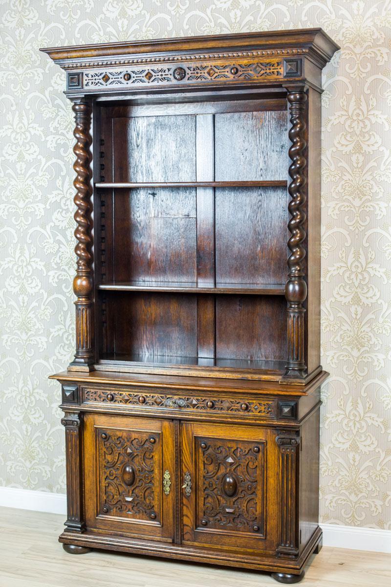 European Eclectic Oak Cupboard from the 19th Century