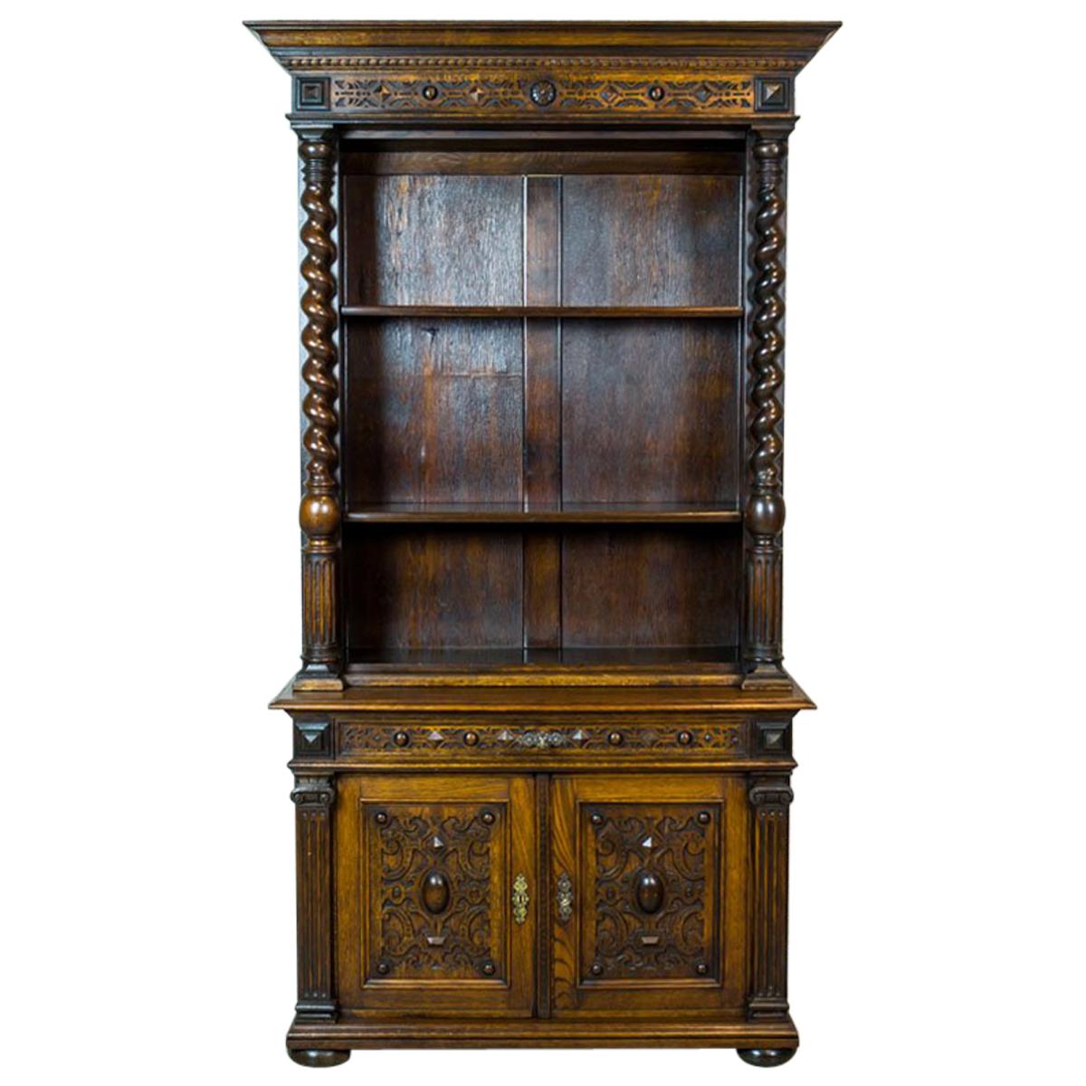 Eclectic Oak Cupboard from the 19th Century