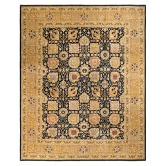 Eclectic, One-of-a-Kind Hand-Knotted Area Rug  - Black, 12' 0" x 15' 2"