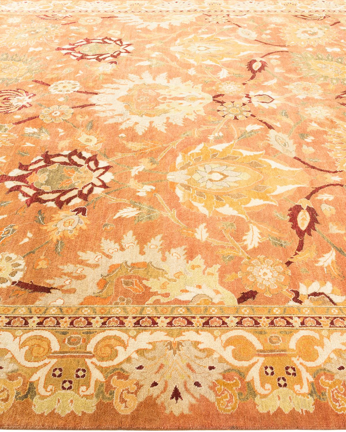 Eclectic, One-of-a-Kind Hand-Knotted Area Rug, Brown In New Condition In Norwalk, CT