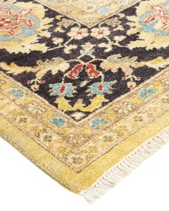 Eclectic, One-of-a-kind Hand-Knotted Area Rug  - Green, 10' 0" x 16' 0"