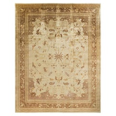 Eclectic, One-of-a-Kind Hand-Knotted Area Rug  - Ivory, 12' 0" x 15' 1"