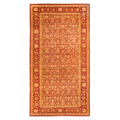 Eclectic, One-of-a-Kind Hand-Knotted Area Rug, Red