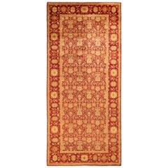 Eclectic, One-of-a-Kind Hand-Knotted Runner, Red