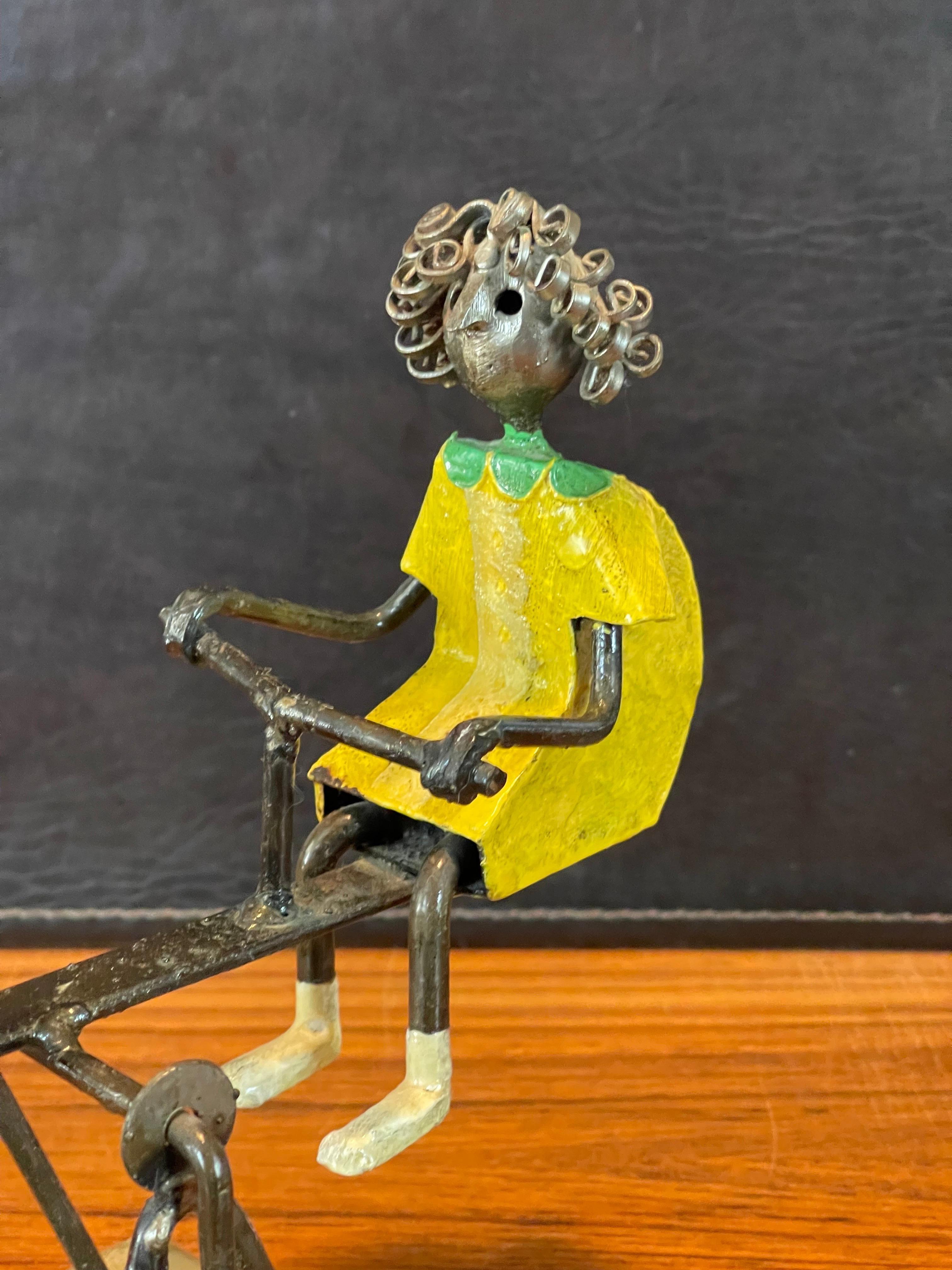 20th Century Eclectic Painted Metal See Saw /Teeter Totter Sculpture by Manuel Felguerez For Sale