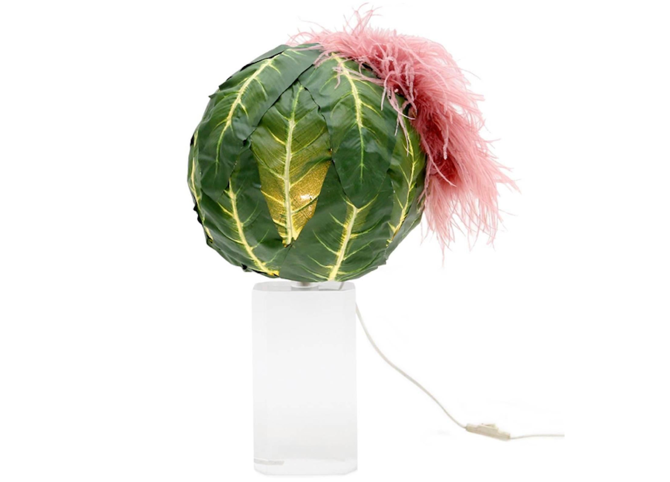 Unknown Eclectic Perspex Table Lamp, 1970s For Sale