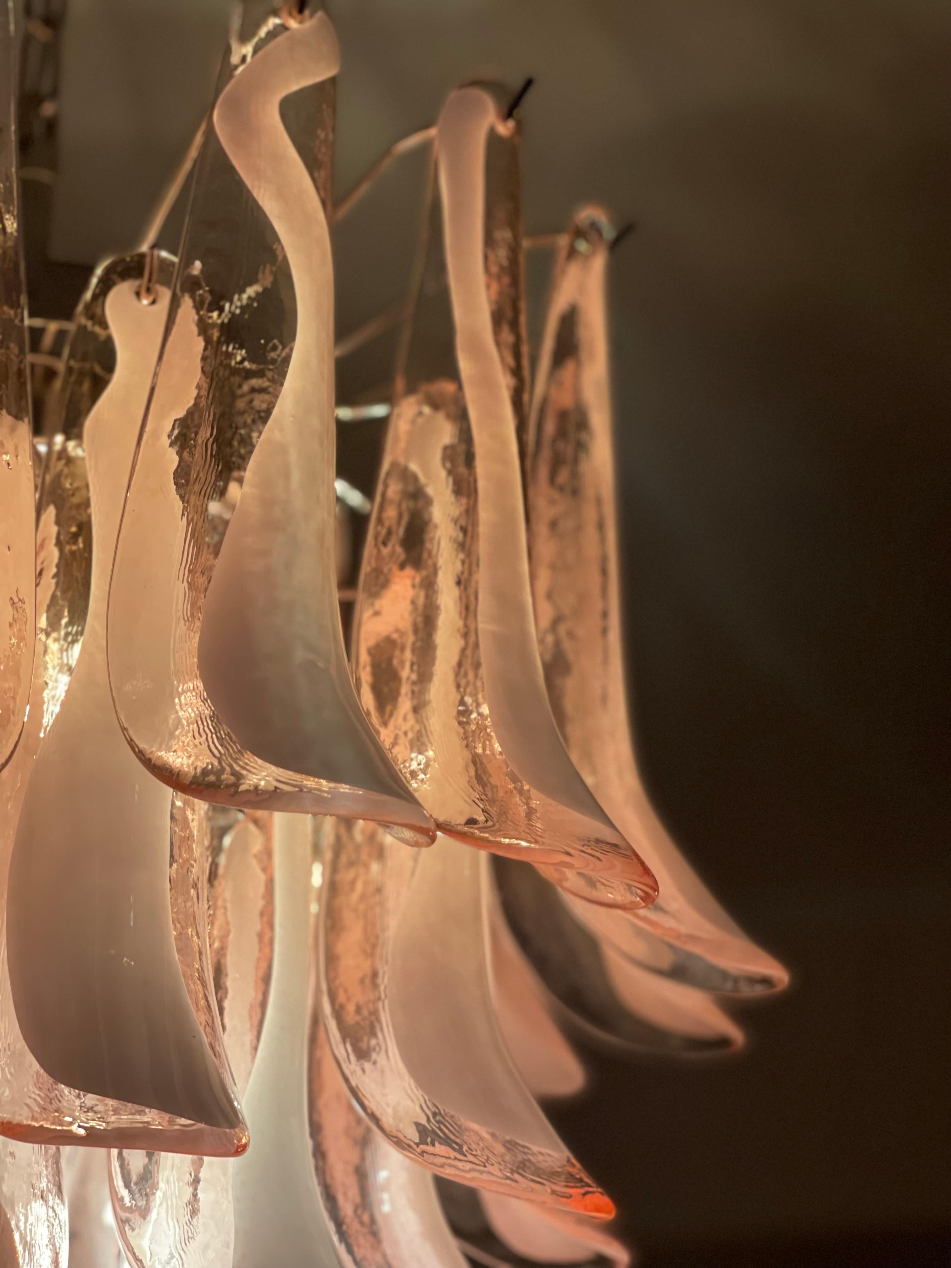 Lustre de Murano rose éclectique de style flamingo en vente 6