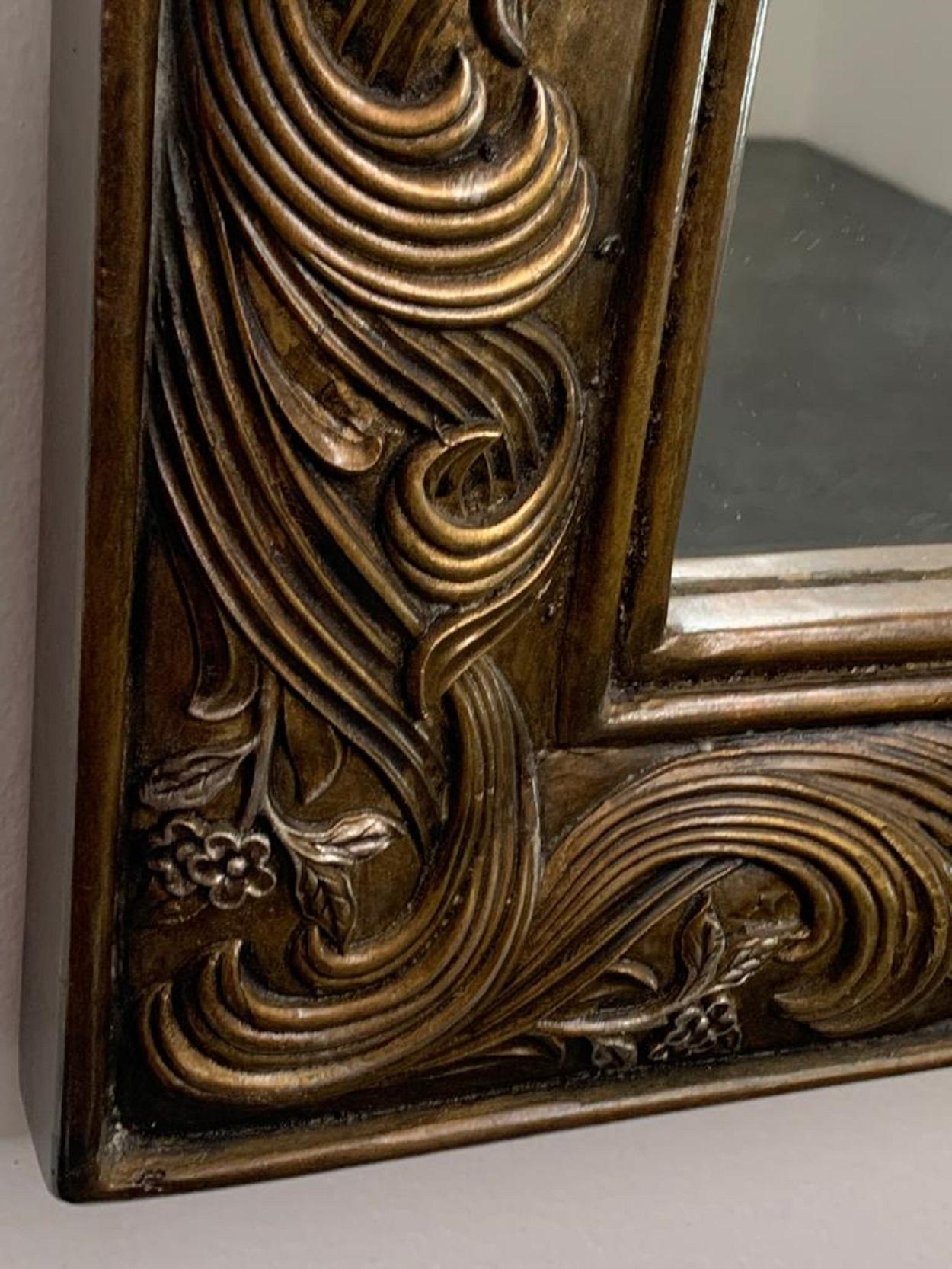 Eclectic Polychrome Mirror from Lam Lee Group, 1990s For Sale 1