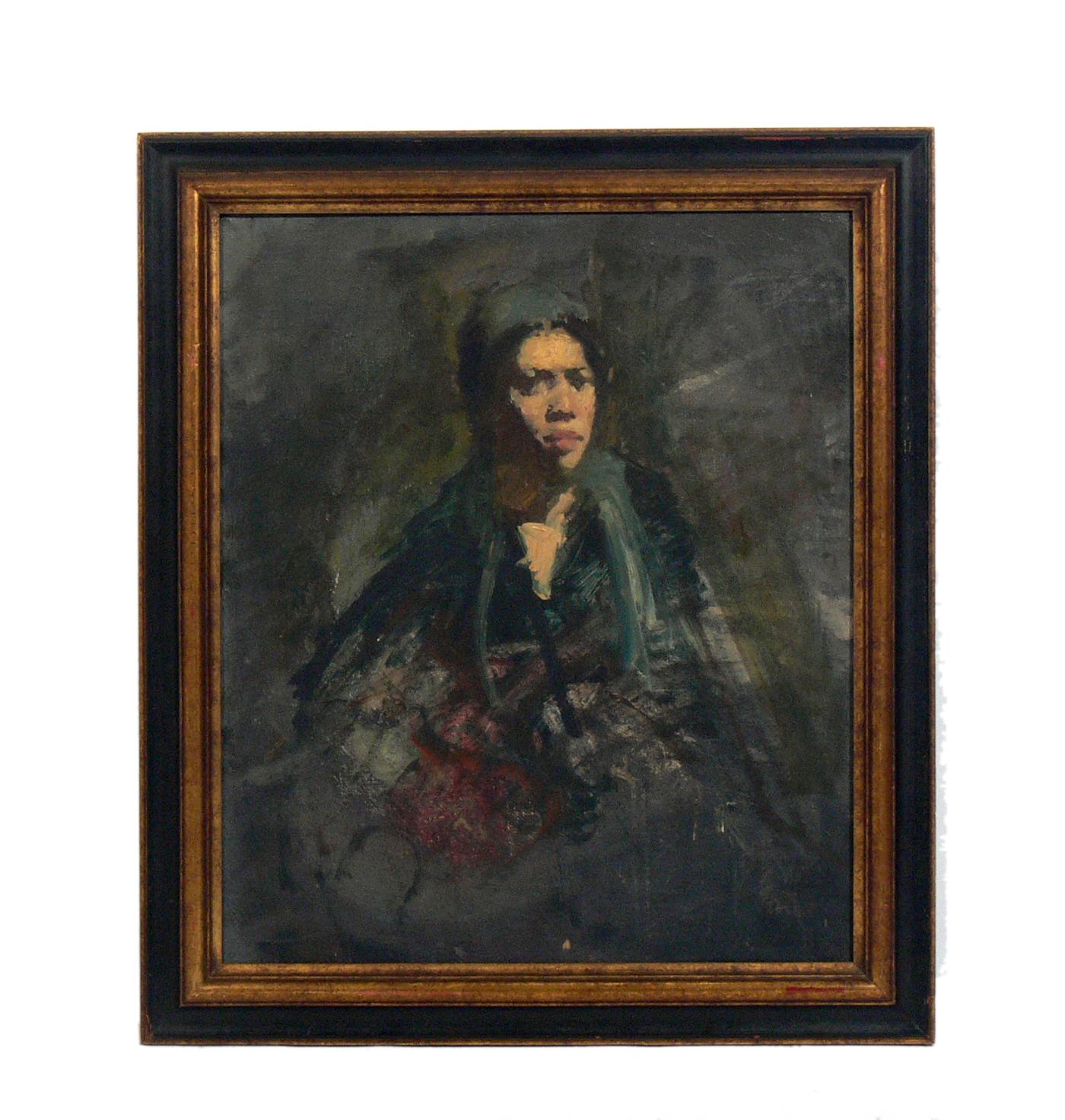 Eclectic Portrait Painting Selection In Good Condition For Sale In Atlanta, GA