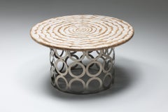 Eclectic Round Dining Table by Anacleto Spazzapan, 2000's, Italy, Modern