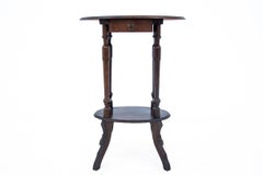 Eclectic Side Table with Drawer, Western Europe, circa 1920