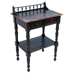 Eclectic Side Table with Drawers, Northern Europe, circa 1910