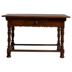 Eclectic Side Table with Single Drawer In Original Patina