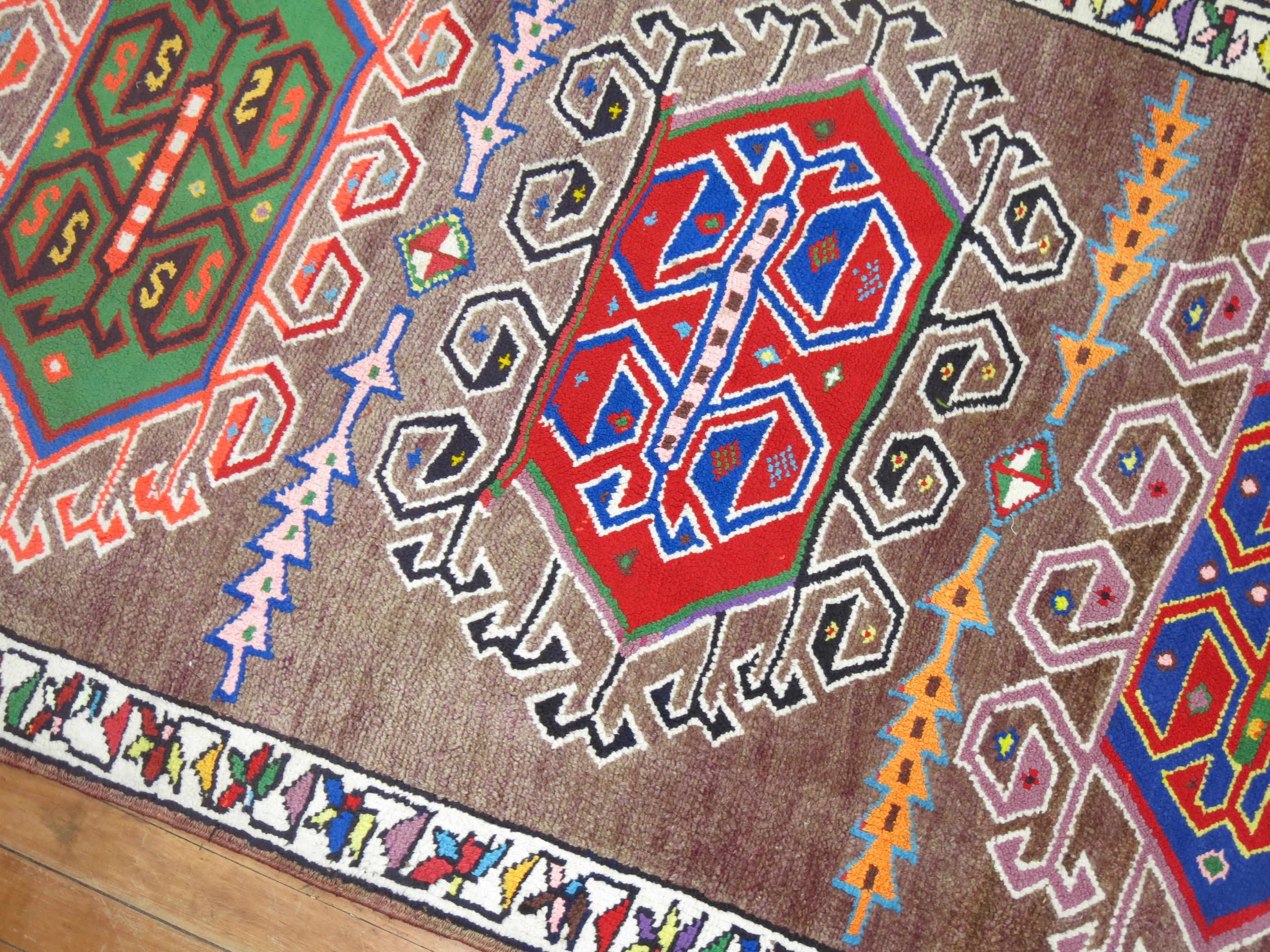 Bohemian Eclectic Vintage Turkish Anatolian Runner For Sale