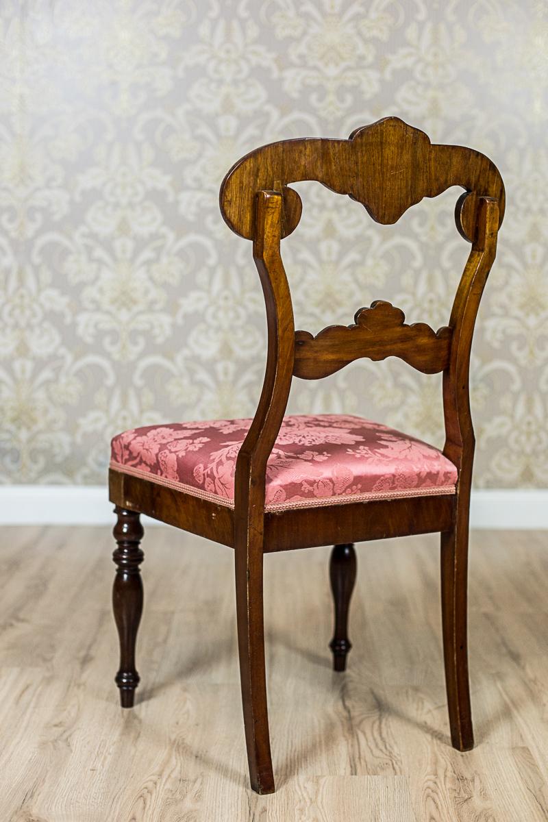 European Eclectic Walnut Chairs from the End of the 19th Century