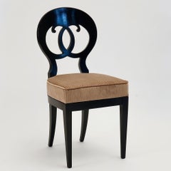 Eclectica. Biedermeier Chair Collection. Johann-Friedrich, Ebonized finish