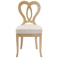 Eclettica. Collezione di sedie Biedermeier. Modello Clara-Luise, finitura bianca