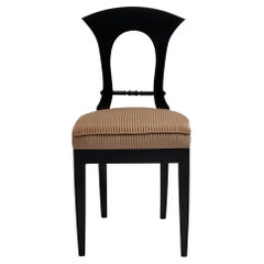 Eclectica. Biedermeier Chair Collection. Model Heinrich-August, Ebonized finish