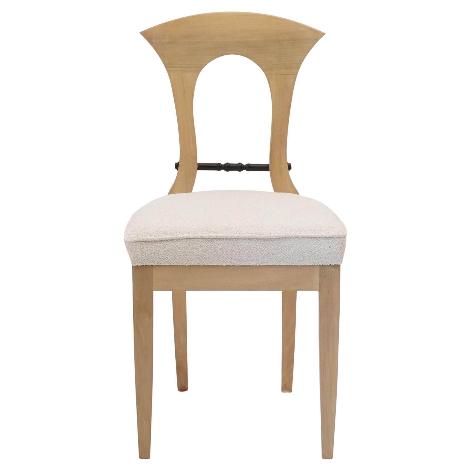 Eclectica. Biedermeier Chair Collection. Model Heinrich-August, White finish