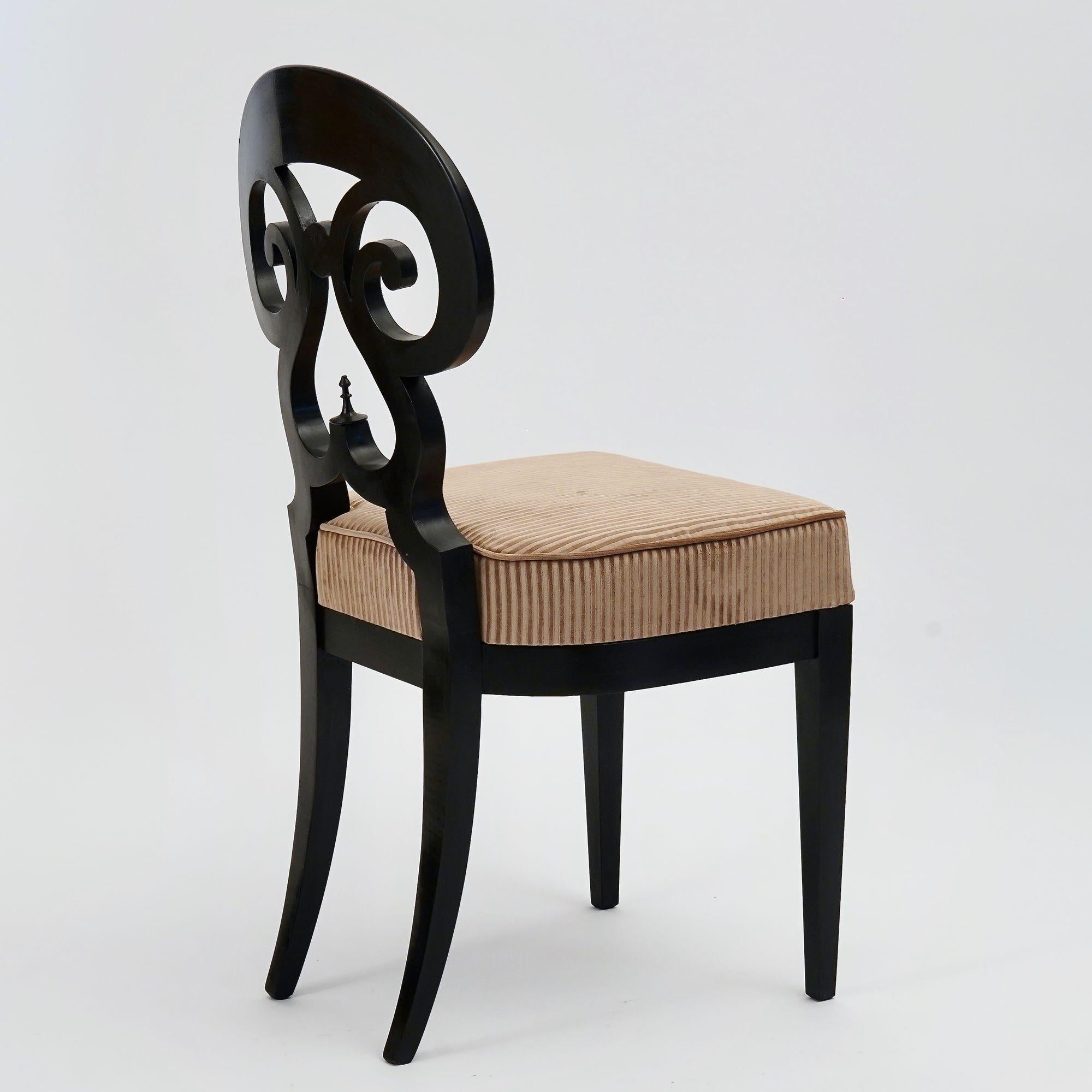 Eclectica. Collection Biedermeier Chair. Model No No No No No No No No Maria-Theresia, finition ébène Neuf - En vente à Tavarnelle val di Pesa, Florence