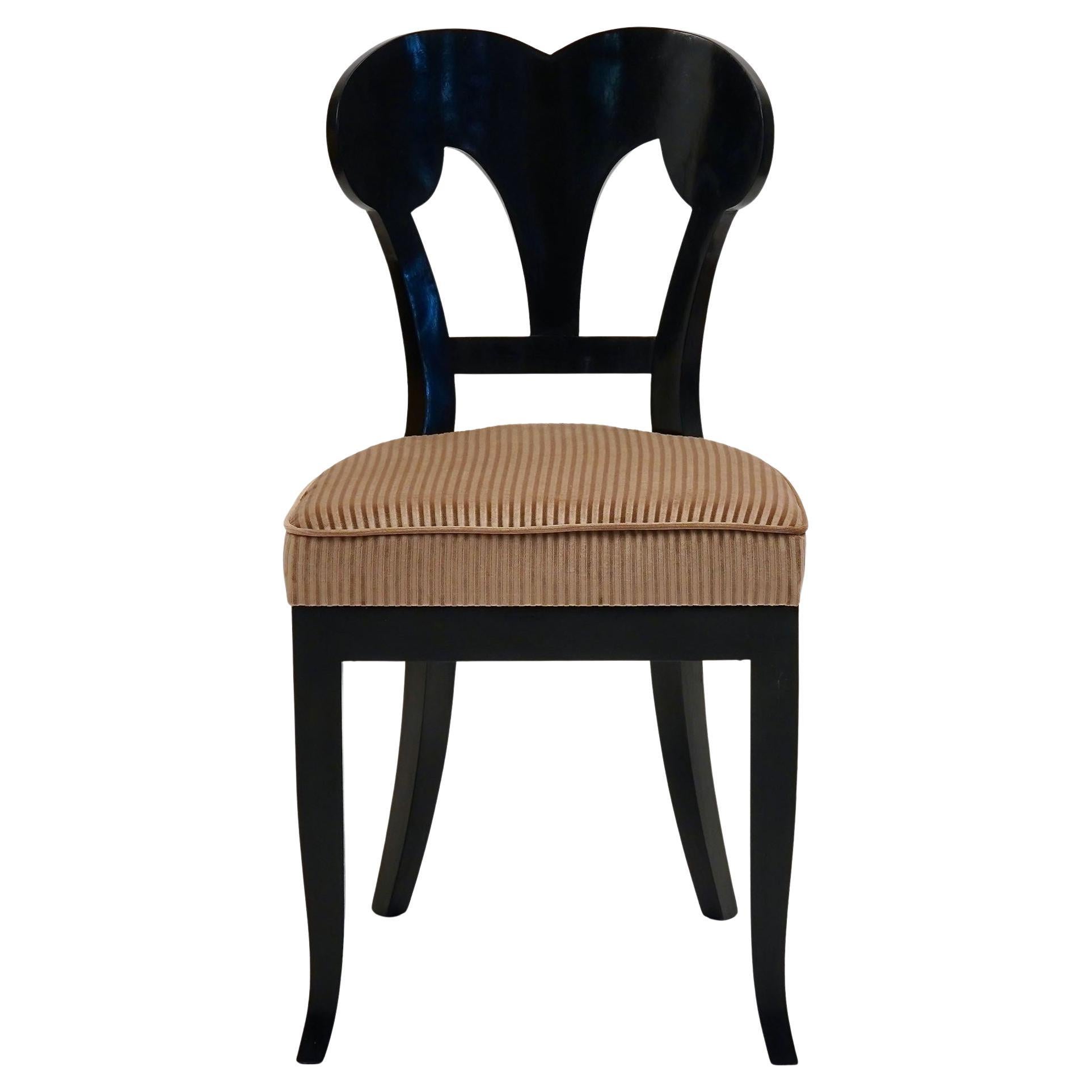 Eclectica. Biedermeier Chair Collection. Wilhelmine-Henriette. Ebonized finish