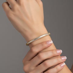 Eclipse Bangle 14K (or 18k upon request) Yellow Gold Diamond Bracelet