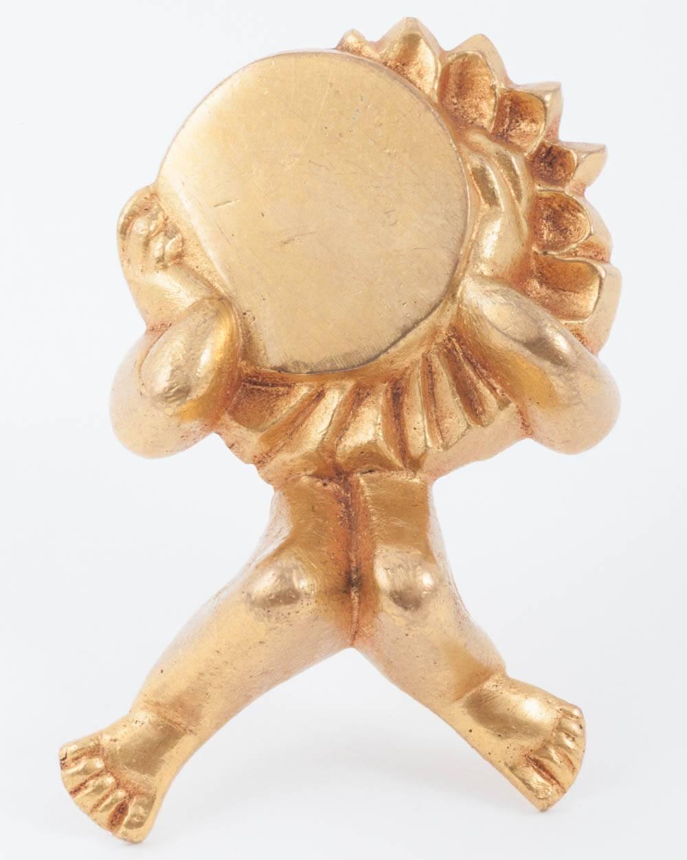 A beautiful figural clip/brooch from Line Vautrin, cleverly and amusingly depicting am eclipse of the sun, poetic. An iconic and well documented design from this wonderful artist, a true collector's piece.
An astounding artist, the truly individual