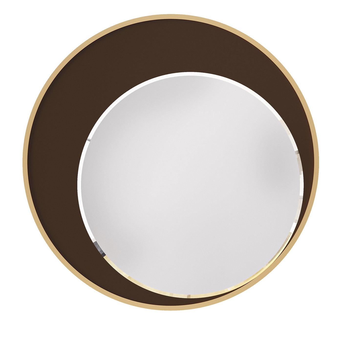 Eclipse Chocolate Brown Mirror For Sale