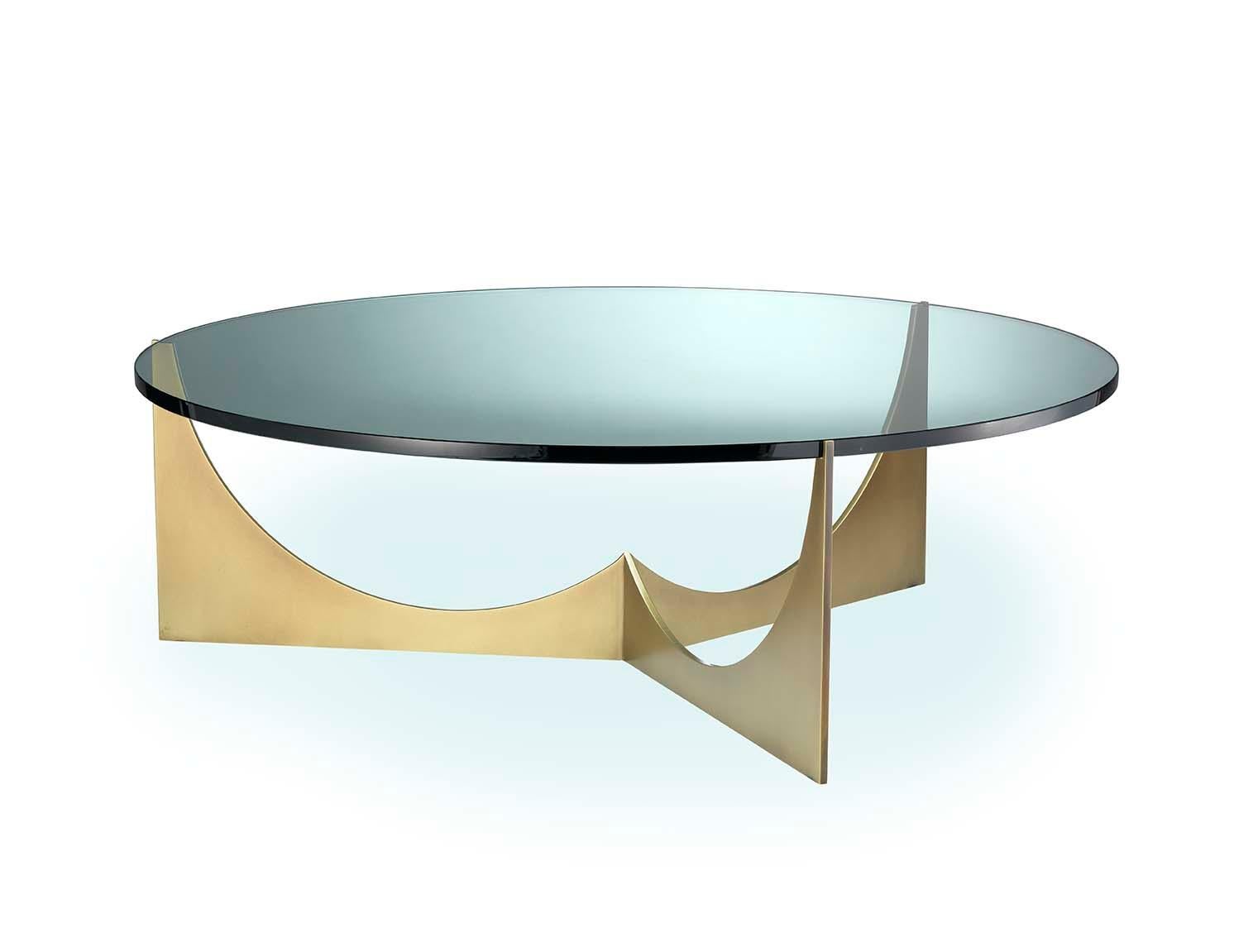 Stainless Steel Eclipse Coffee Table; 43 3/8