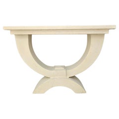 Eclipse Console Table by Paolo Moschino in Plaster White