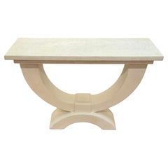 Eclipse Console Table in Plaster, by Paolo Moschino