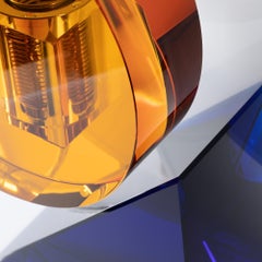 ECLIPSE : Lampe de table contemporaine en cristal