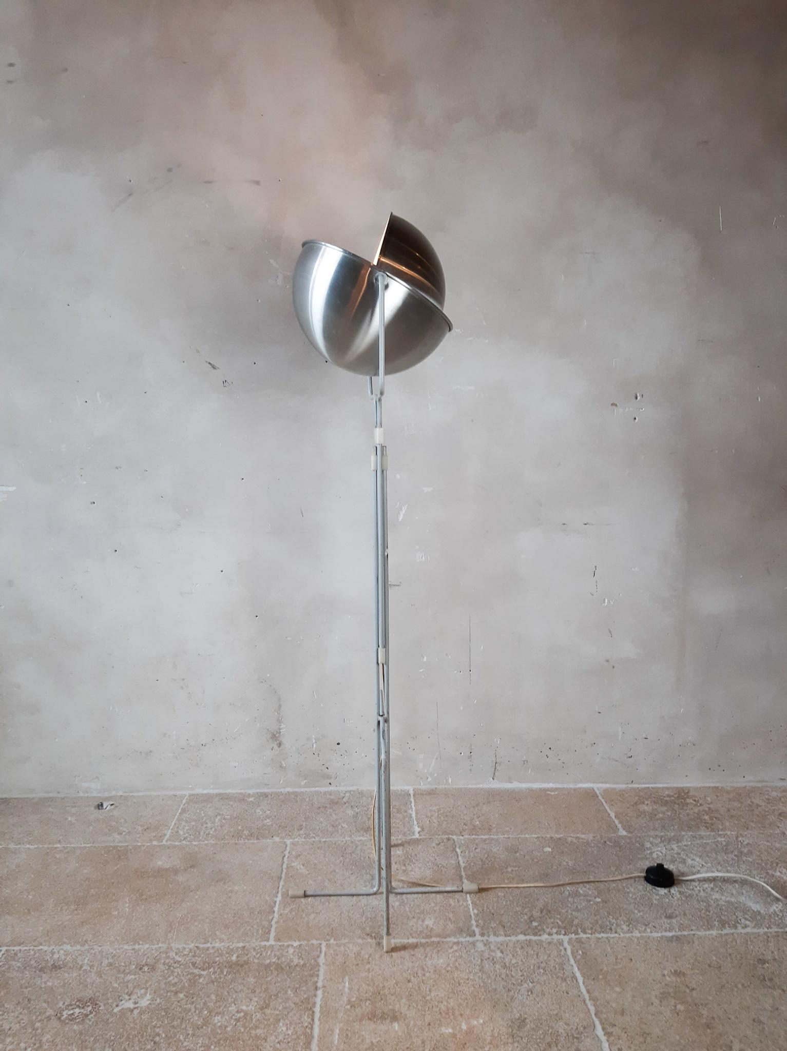 Aluminum Eclipse Floor Lamp by Jelles for RAAK, 1960s