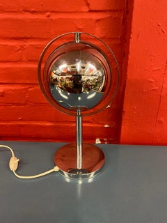 "Eclipse" Lamp in Chromed Metal, circa 1960/1970