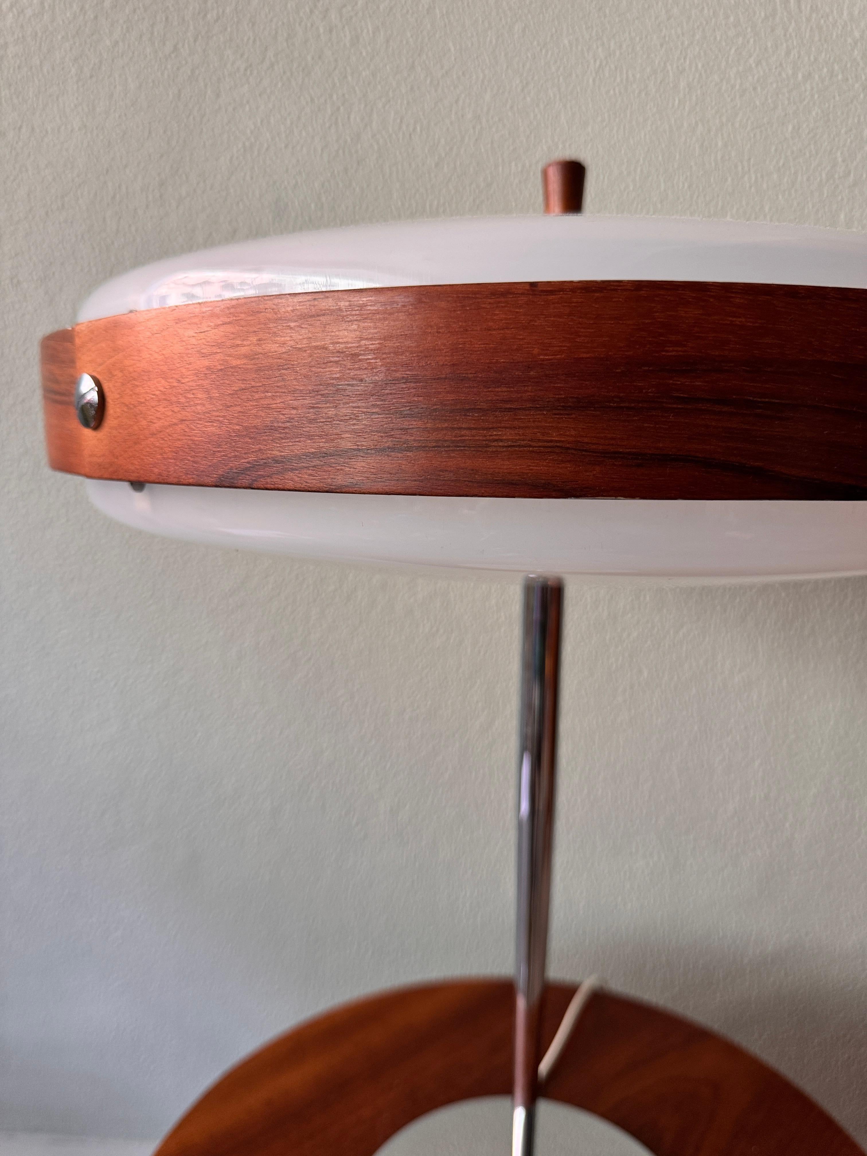 Mid-Century Wood, Chrome, and Acrylic 
