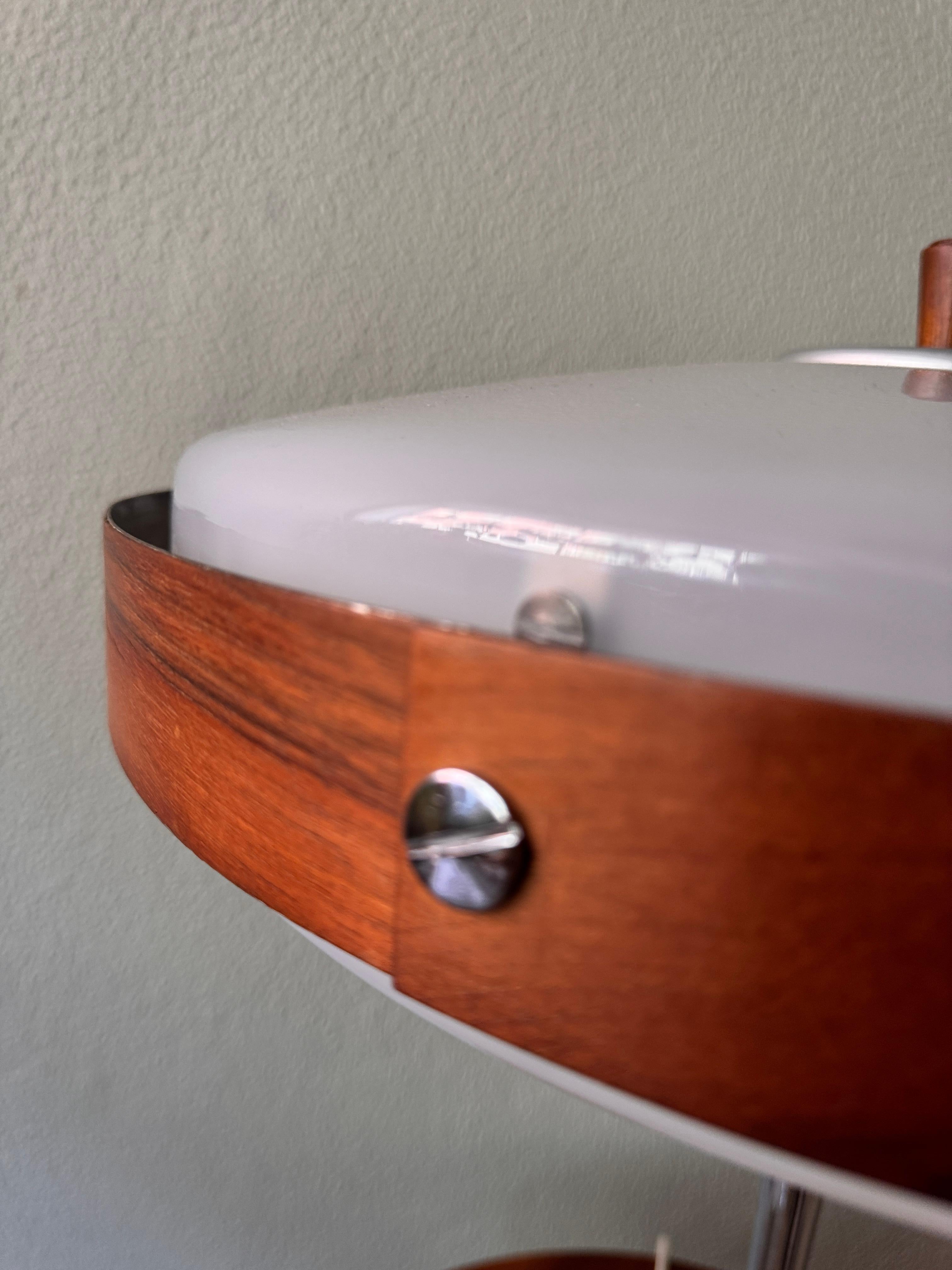 Mid-Century Wood, Chrome, and Acrylic 