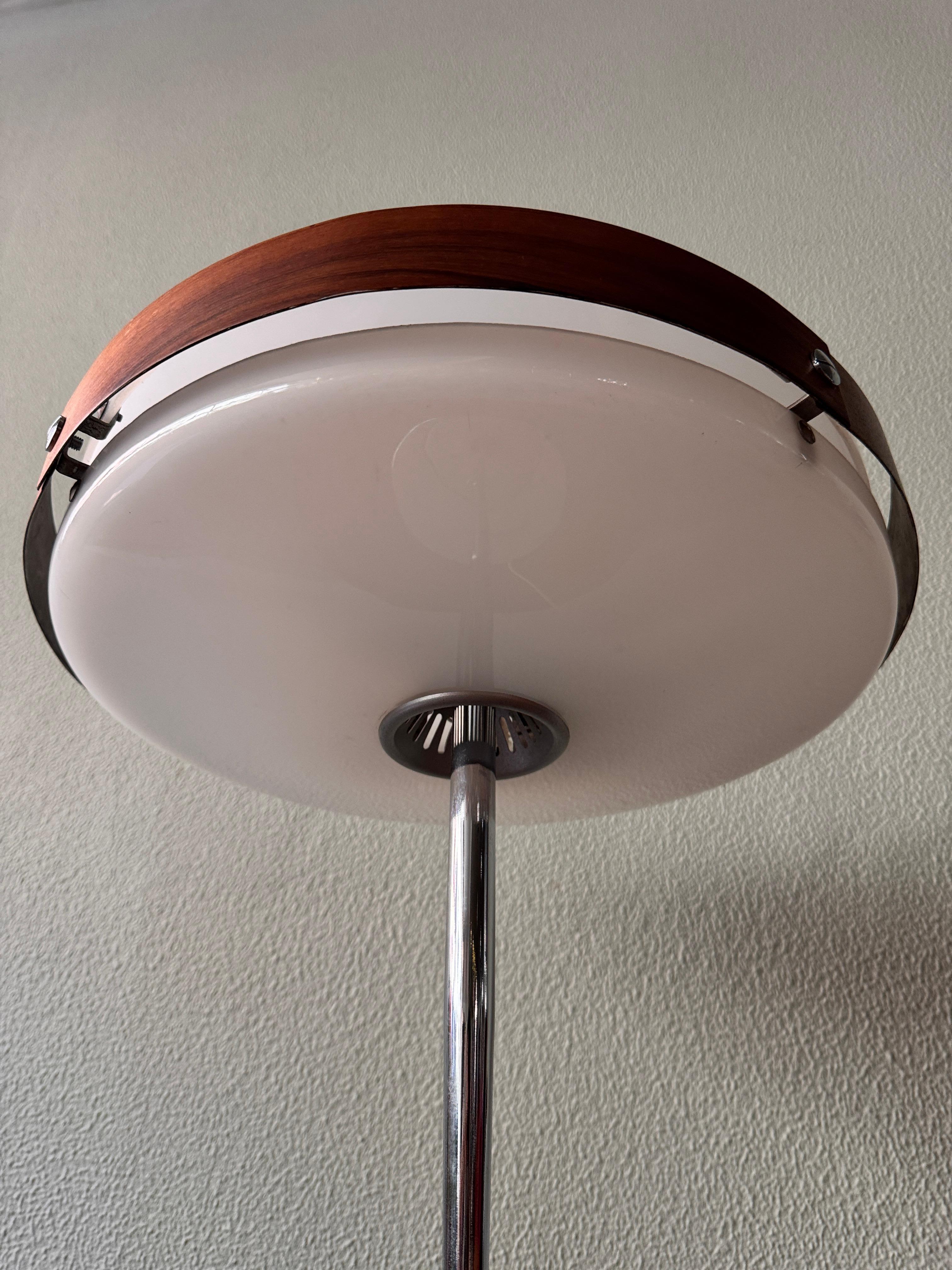 Mid-Century Wood, Chrome, and Acrylic 