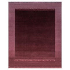 Eclipse Mars, Rug and Wall Tapestry Nepal Highland Wool and Cotton Berry Red