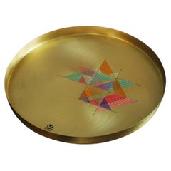 Vassoio medio in ottone "The Eclipse" di Matthieu M, Spagna, 2024