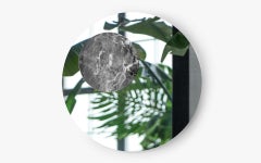 Eclipse Mirror with Marble Detail