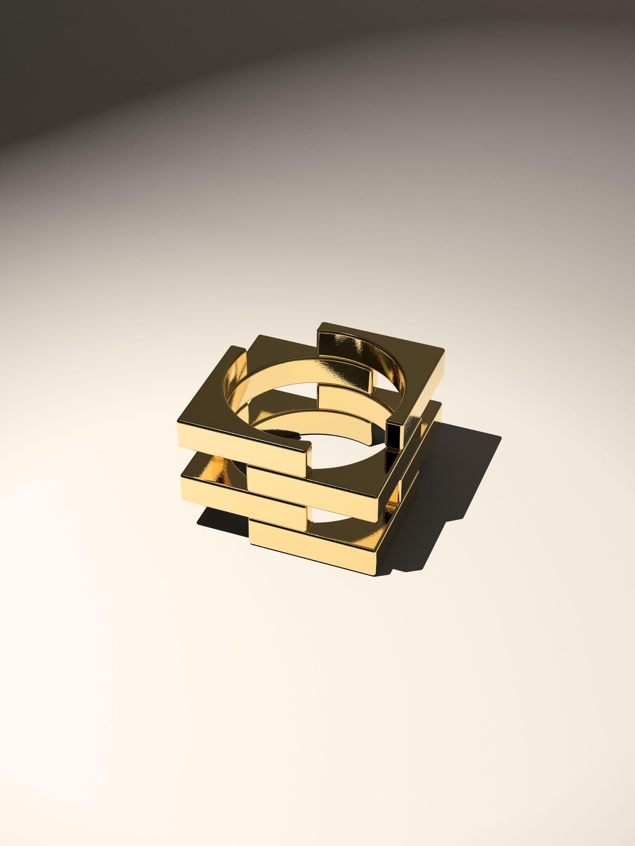 The Eclipse Modular Anhänger in 18k Gold (Zeitgenössisch) im Angebot