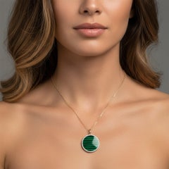 Eclipse Pearl 14K (or 18k upon request) Yellow Gold Pendant Necklace
