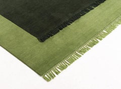 Tappeto e arazzo da parete The Eclipse Rectangle, Nepal Highland Wool and Cotton Green