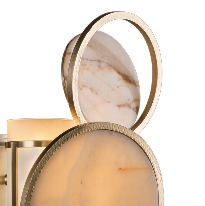 Italian Eclipse Right Wall Sconce by Badari For Sale