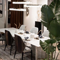 Eclipse Set Sculptural Polished Brass Pebble Art Sculptures