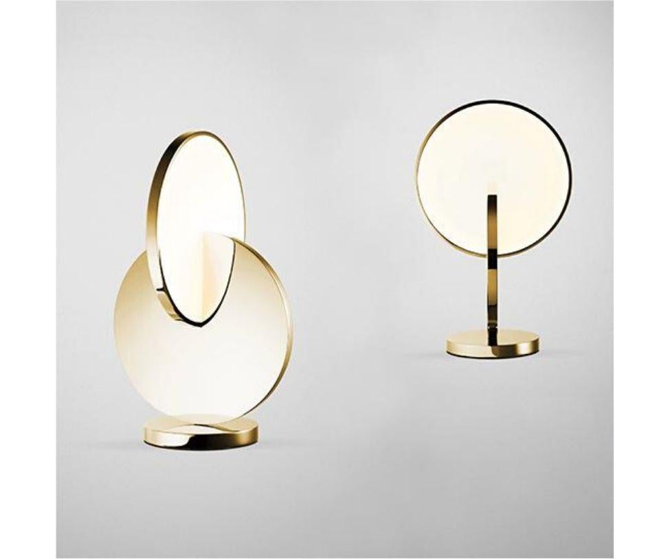 British Eclipse Table Lamp Gold