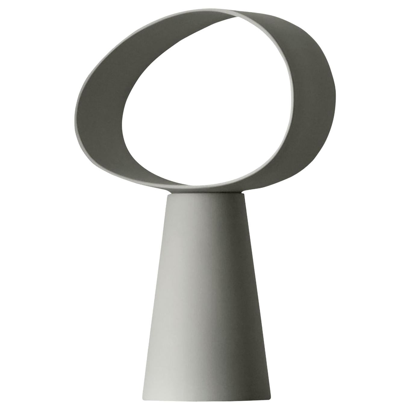 Eclipse Table Lamp in White Ceramic by E-GGS