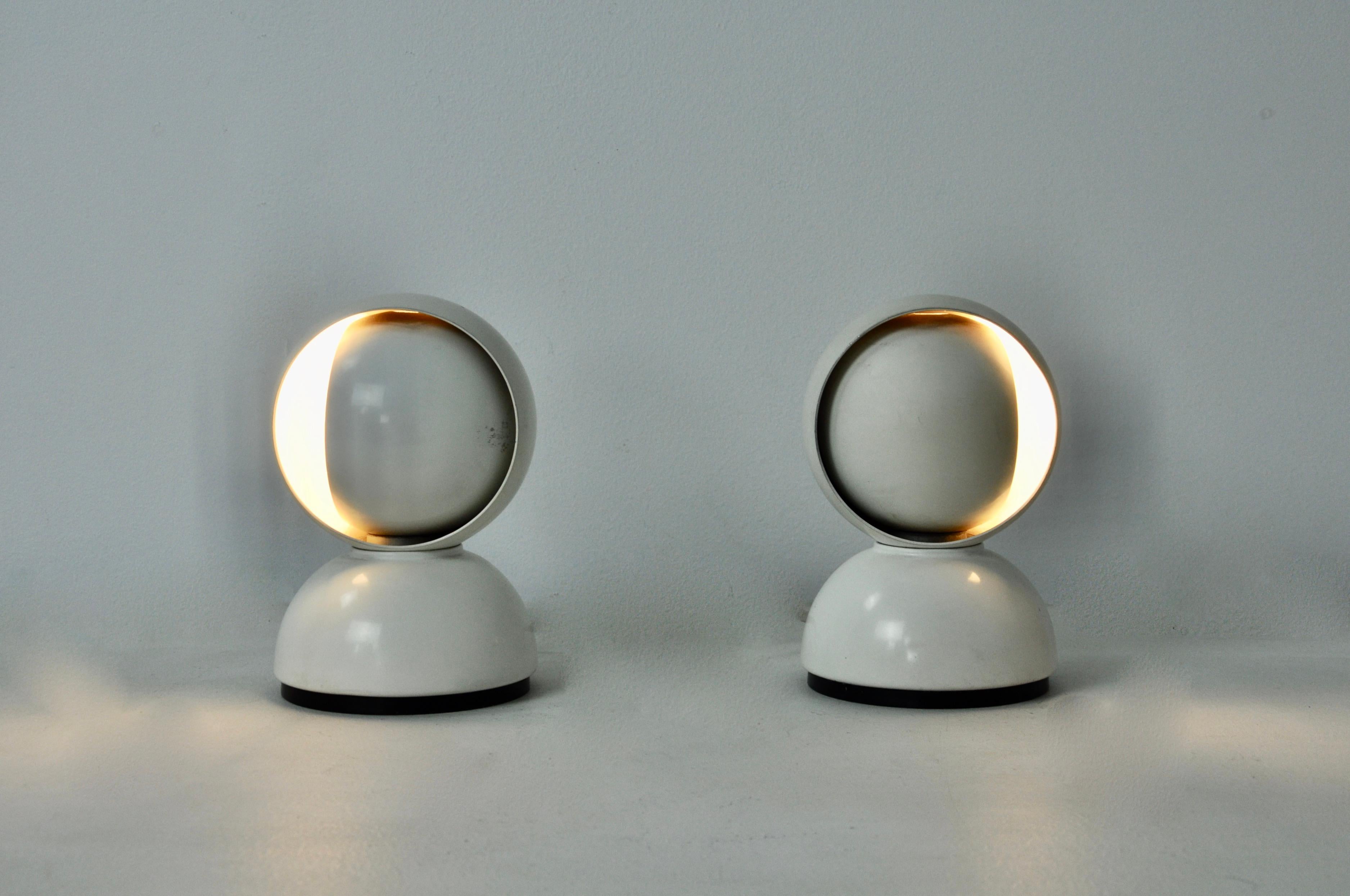 Eclipse Table Lamps by Vico Magistretti for Artemide, 1960s, Set of 2 1