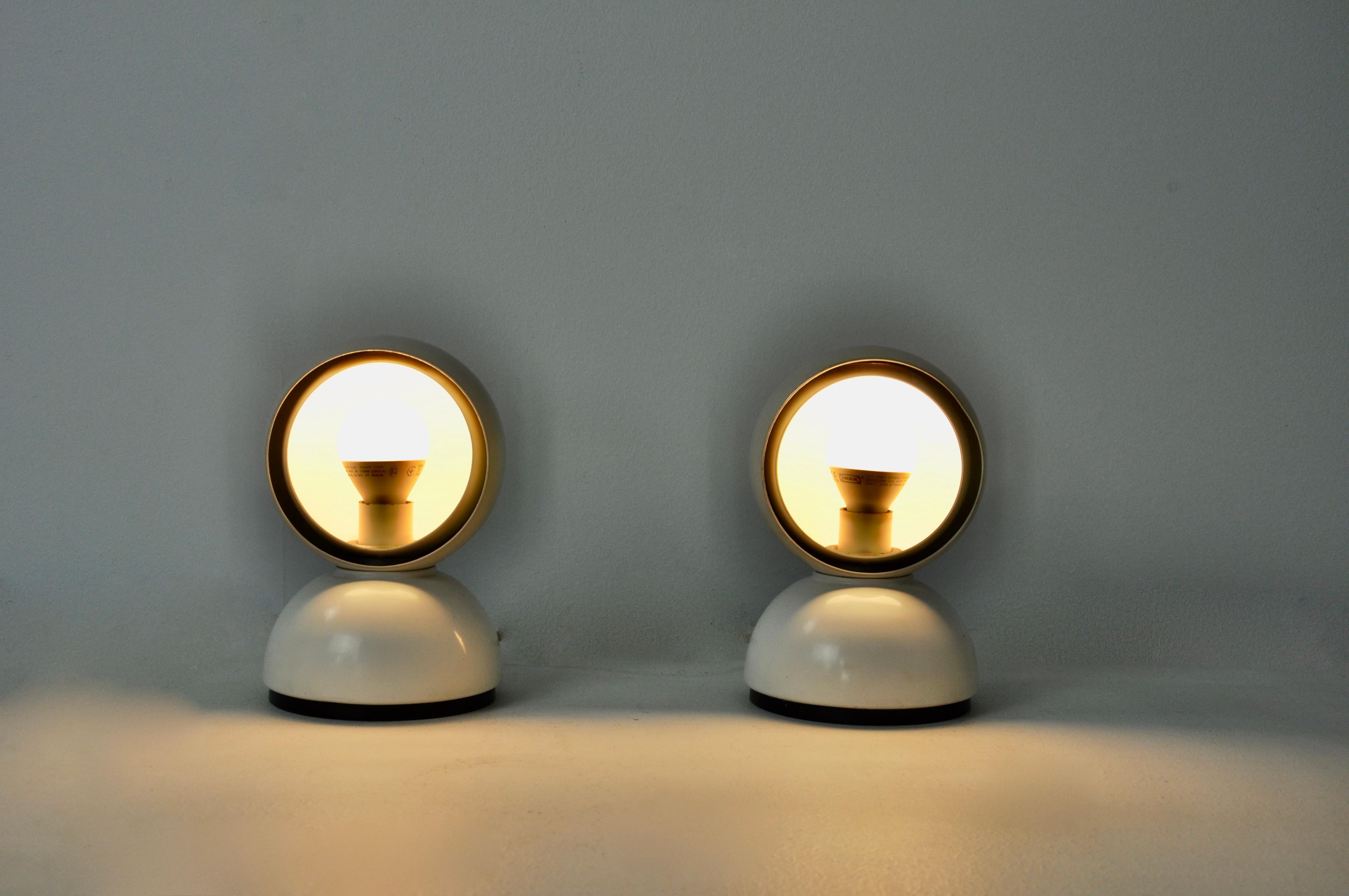 Eclipse Table Lamps by Vico Magistretti for Artemide, 1960s, Set of 2 2