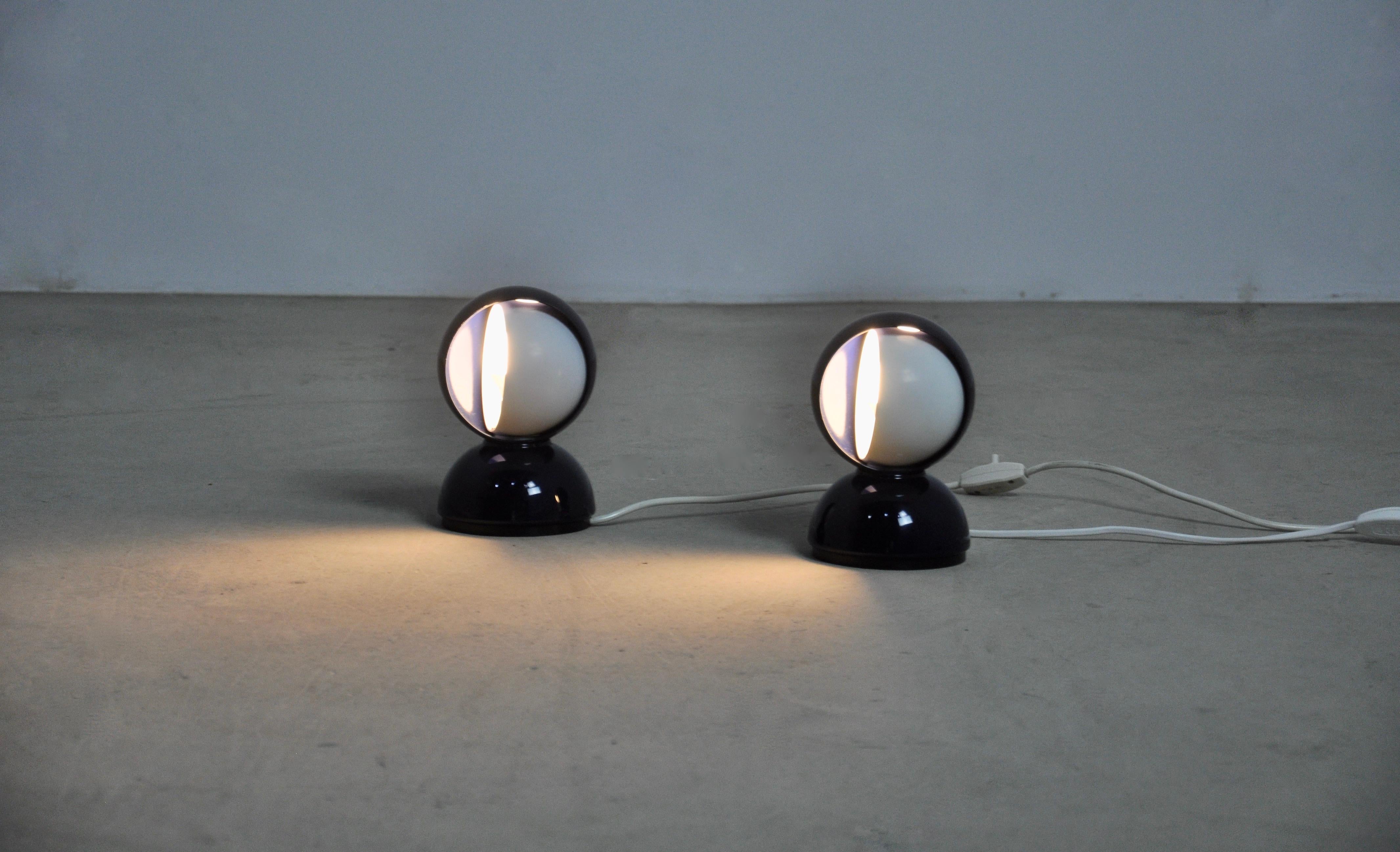 Eclipse Table Lamps by Vico Magistretti for Artemide, 1960s, Set of 2 2